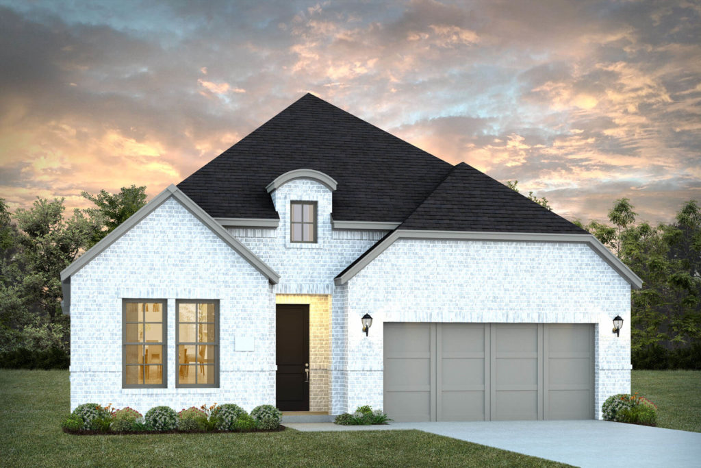 normandy homes chapelle exterior rendering, white