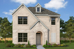 A two-story home nestled in the tranquil Texas nature.