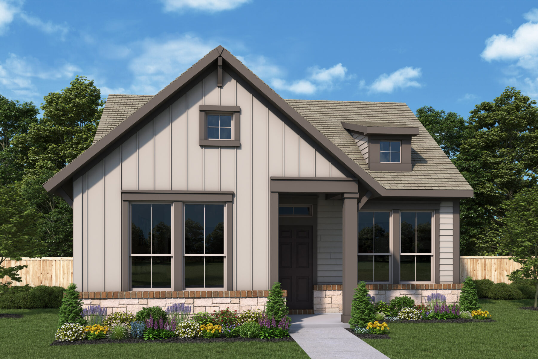 The peterson by david weekley homes painted tree