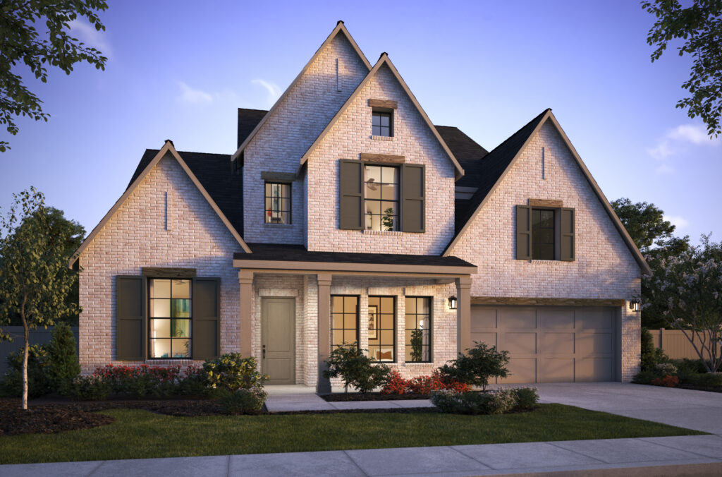 Southgate Madison plan exterior C with cedar wood