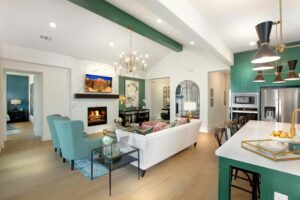 Drees model - kitchen and family room