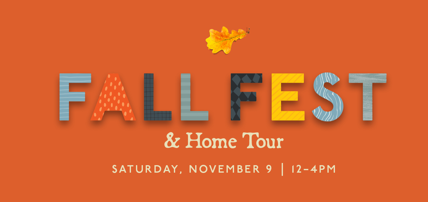 fall fest & home tour graphic